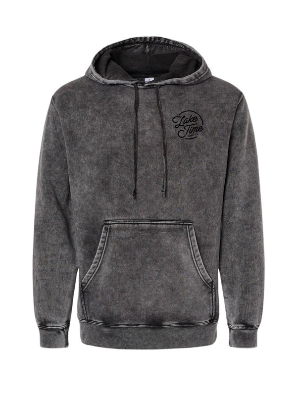 Lake Time Logo Hoodie - Earth Wash Black