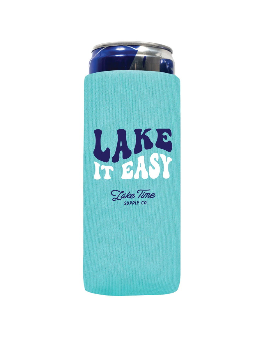 Lake It Easy - Tall Neoprene Coozie – Lake Time Supply Co.