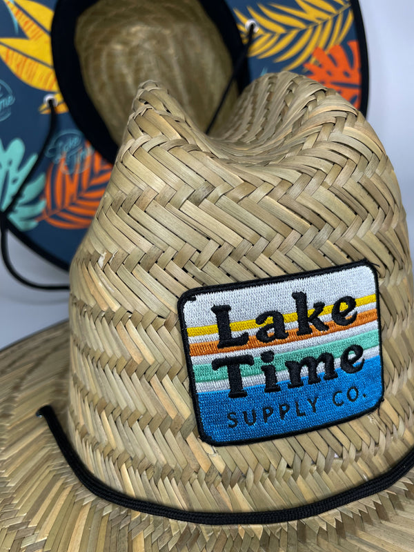 Lifeguard Straw Hat - Tropical Print