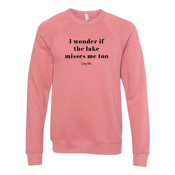 I Wonder If The Lake Misses Me Too Crewneck (Only Small remaining)