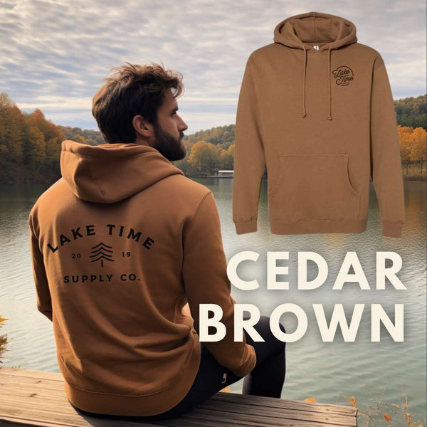 Down To Earth Premium Heavyweight Hoodie - Cedar Brown