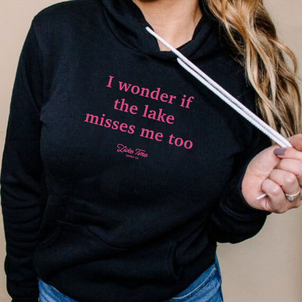 I Wonder If The Lake Misses Me Too Hoodie | Relaxed Fit | Only 1 Large remaining