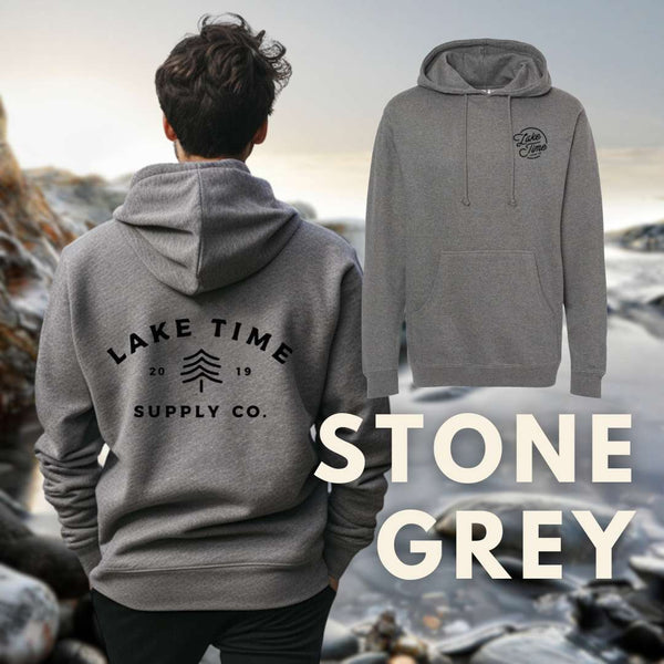 Down To Earth Premium Heavyweight Hoodie - Stone Grey (Only Small remaining)