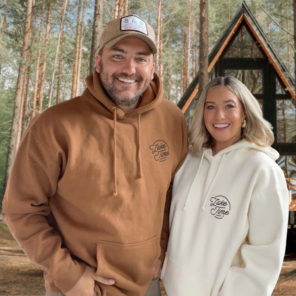 Down To Earth Premium Heavyweight Hoodie - Cedar Brown