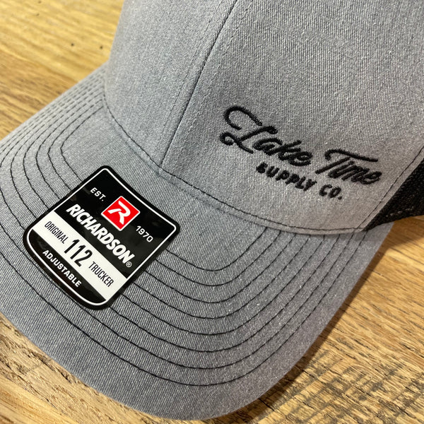 Snap Back Trucker Cap - Heather Grey/Black