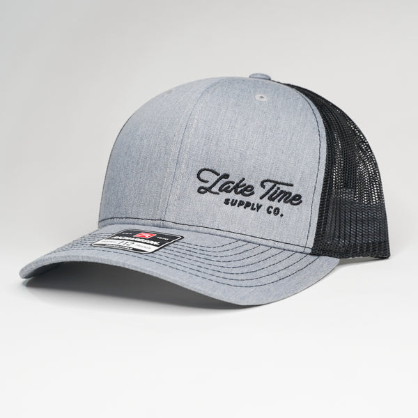 Snap Back Trucker Cap - Heather Grey/Black
