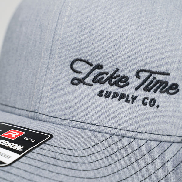 Snap Back Trucker Cap - Heather Grey/Black