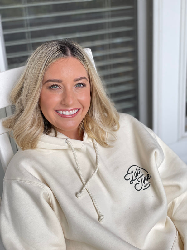 Down To Earth Premium Heavyweight Hoodie - Shoreline Ivory