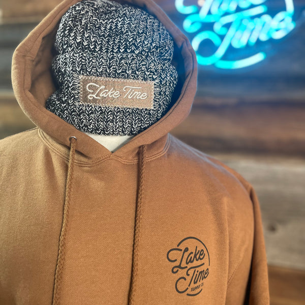 Down To Earth Premium Heavyweight Hoodie - Cedar Brown