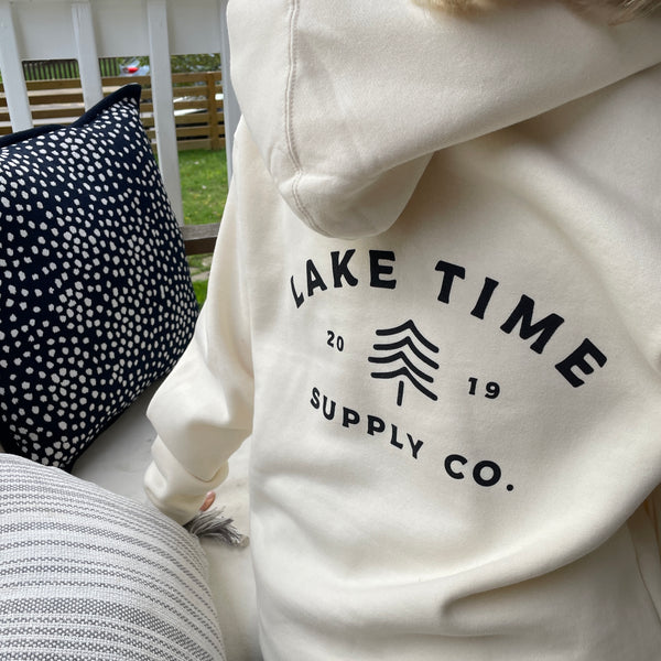 Down To Earth Premium Heavyweight Hoodie - Shoreline Ivory