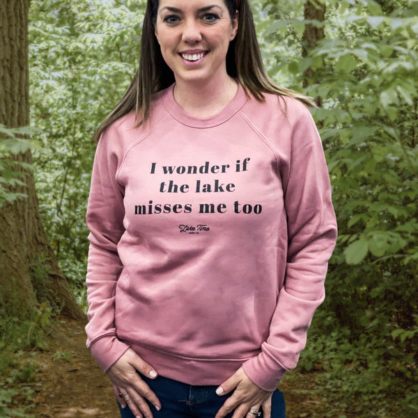 I Wonder If The Lake Misses Me Too Crewneck (Only Small remaining)