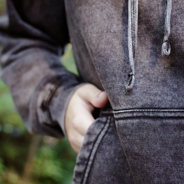 Lake Time Logo Hoodie - Earth Wash Black