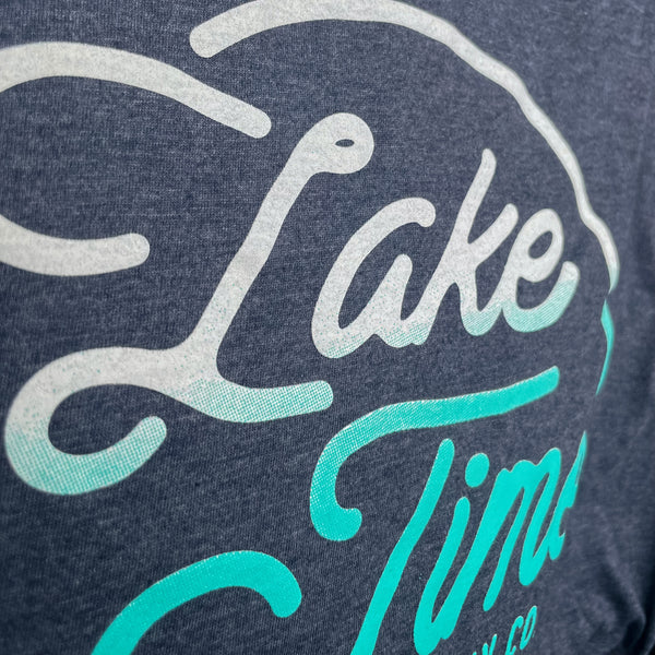 Gradient Logo Tee - Heather Navy