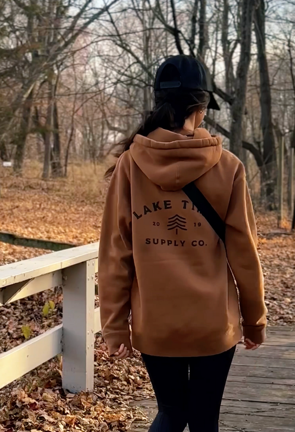 Down To Earth Premium Heavyweight Hoodie - Cedar Brown