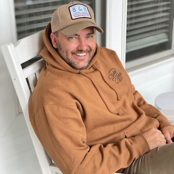 Down To Earth Premium Heavyweight Hoodie - Cedar Brown