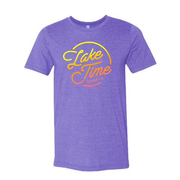 Gradient Logo Tee - Heather Purple