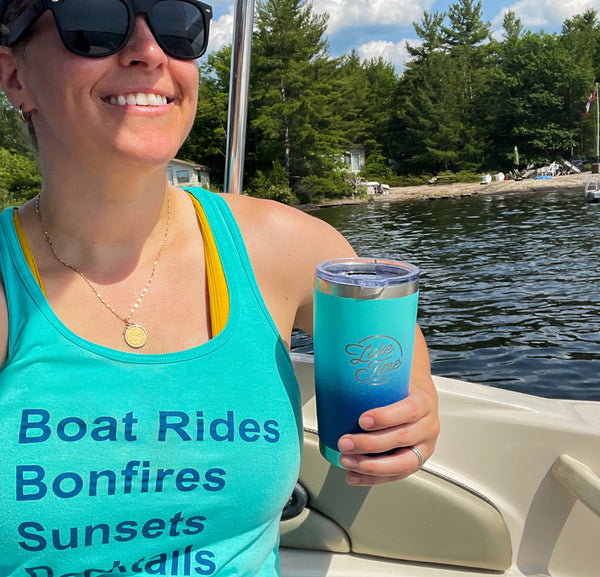 20oz Ombre Tumbler - Blue/Turquoise - Lake Time Supply Co.