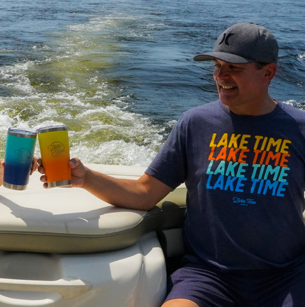 20oz Ombre Tumbler - Orange/Yellow - Lake Time Supply Co.