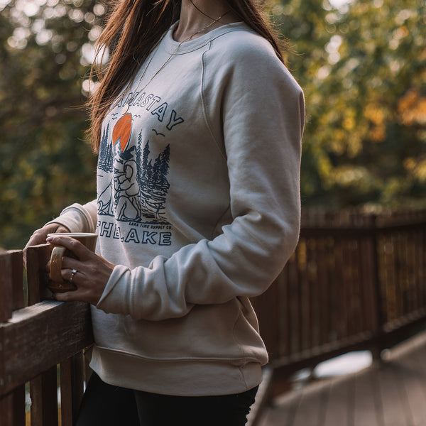 Namastay At The Lake Crewneck - Benefitting Mental Health - Lake Time Supply Co.