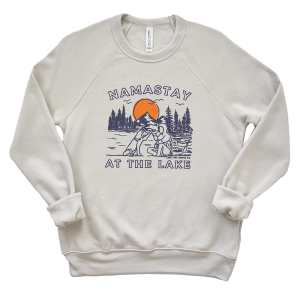 Namastay At The Lake Crewneck - Benefitting Mental Health - Lake Time Supply Co.