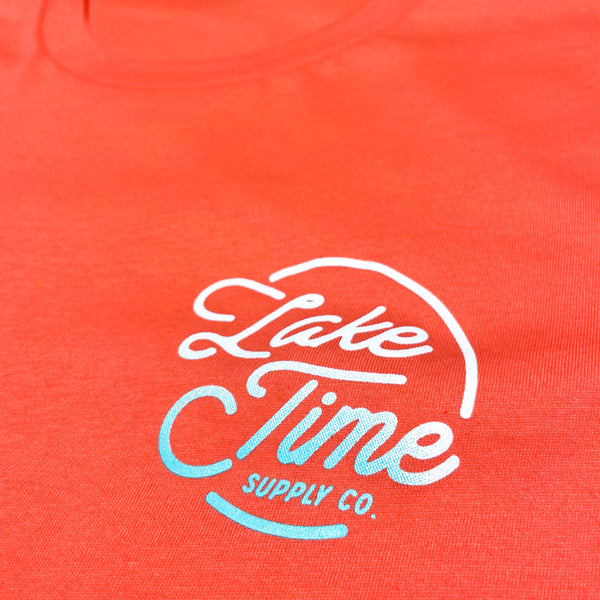 Gradient Logo Tee - Coral - Lake Time Supply Co.