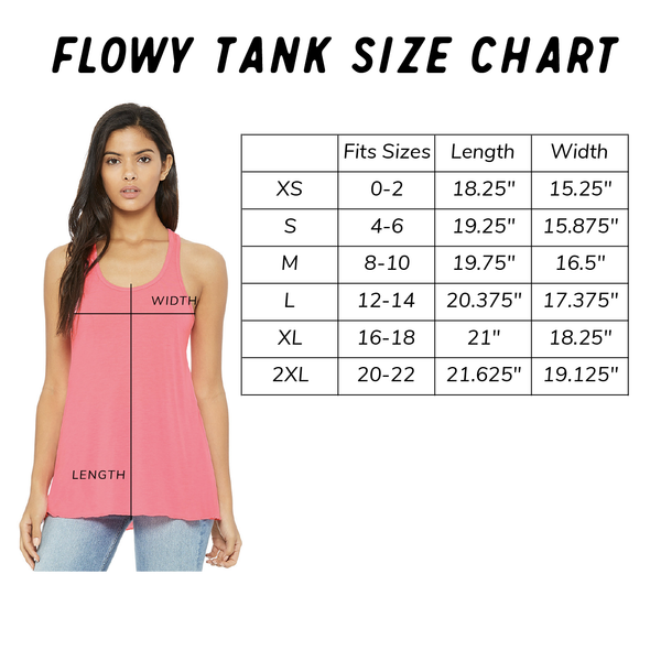 Flowy Racerback Tank - Lake Time Logo - Lake Time Supply Co.