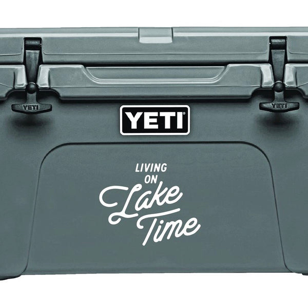 "Living On Lake Time" Decal - Lake Time Supply Co.