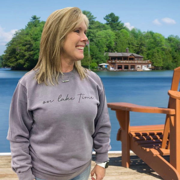 On Lake Time Crewneck