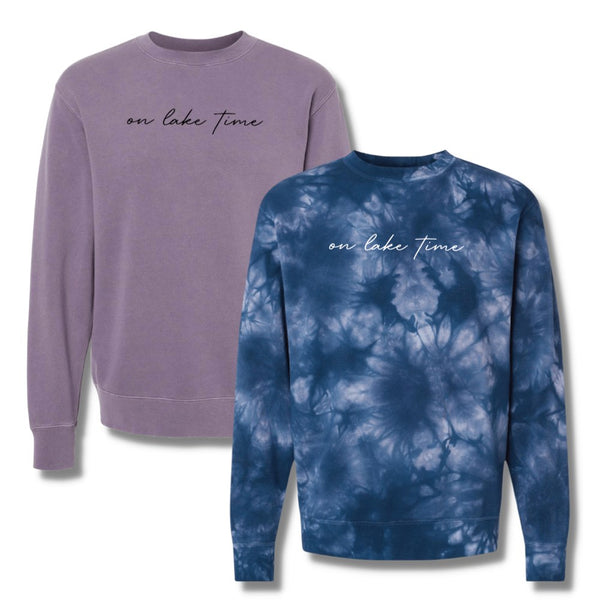 On Lake Time Crewneck
