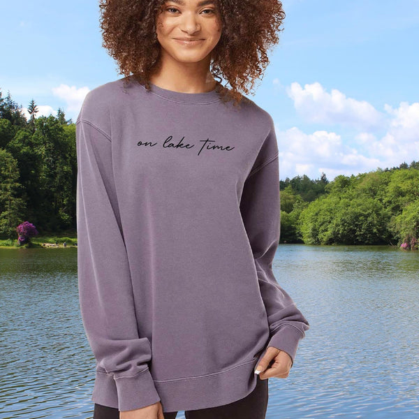 On Lake Time Crewneck