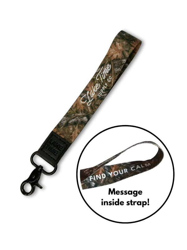 Lakeside Camo Wristlet Keychain