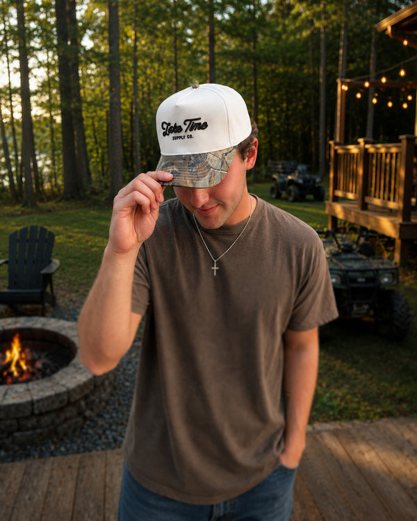 RealTree® Camo Two-Tone Five-Panel Snap Back | High Profile