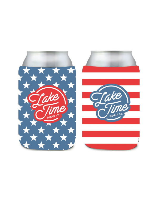 Stars & Stripes - Short Neoprene Coozie