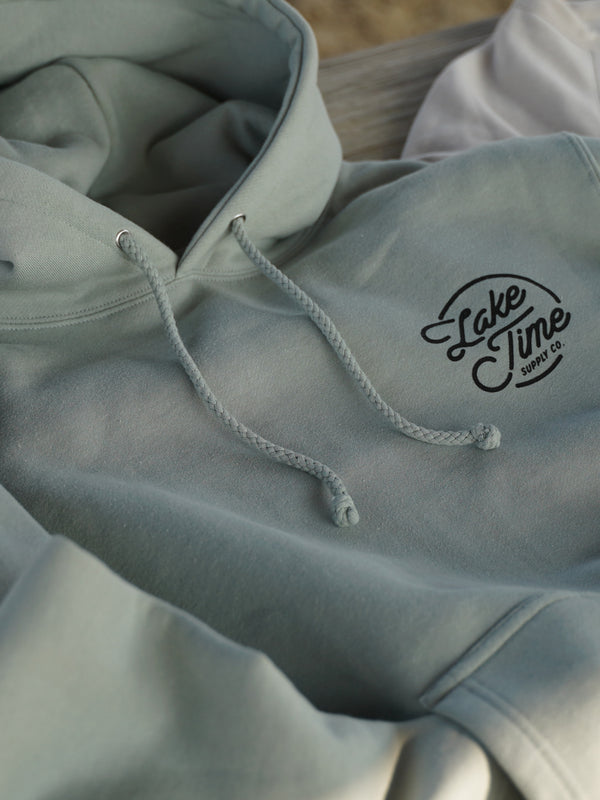 Down To Earth Premium Heavyweight Hoodie - Sage Green