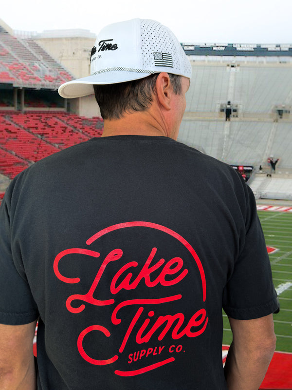 Logo Tee - Red on Black