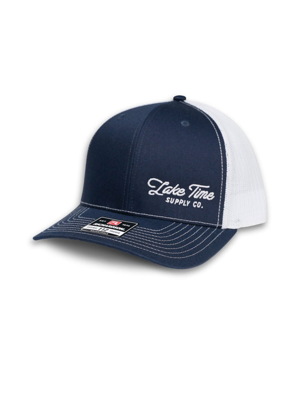 Snapback Trucker Cap - Navy/White