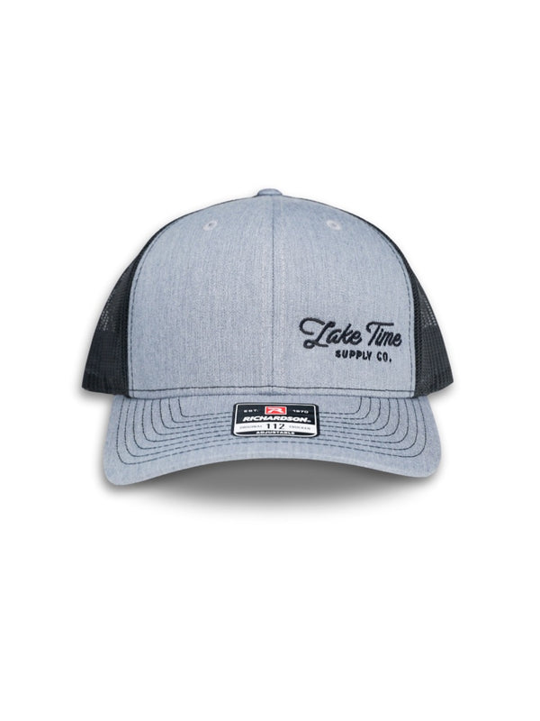 Snap Back Trucker Cap - Heather Grey/Black