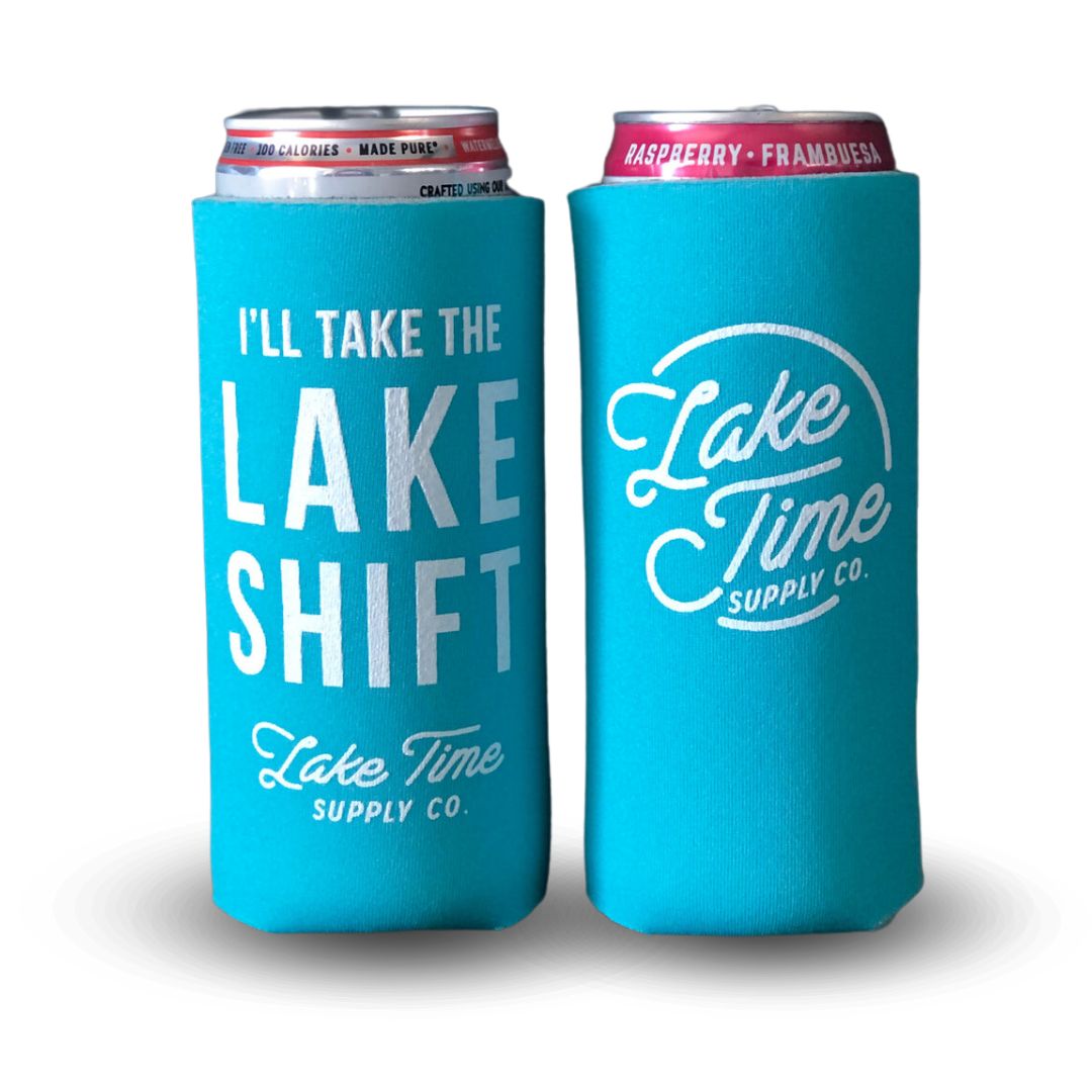 Pink Lake Koozie For Seltzer