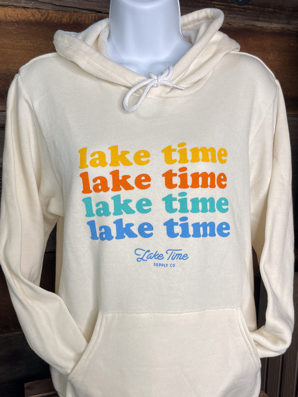 Lake Time Signature Sunset Colors Hoodie (Relaxed Fit)