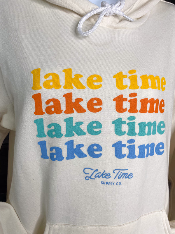 Lake Time Signature Sunset Colors Hoodie (Relaxed Fit)