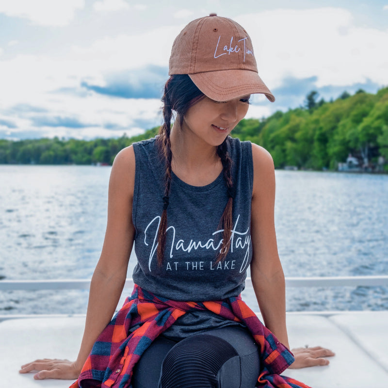 Namastay At The Lake - Ladies’ Muscle Tank - Benefitting Mental Health