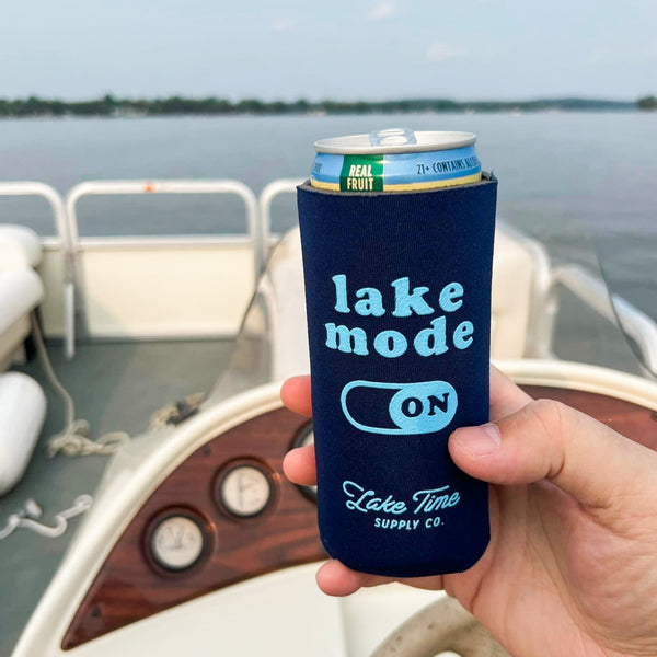 Lake Mode On - Slim/Tall Foam Coozies