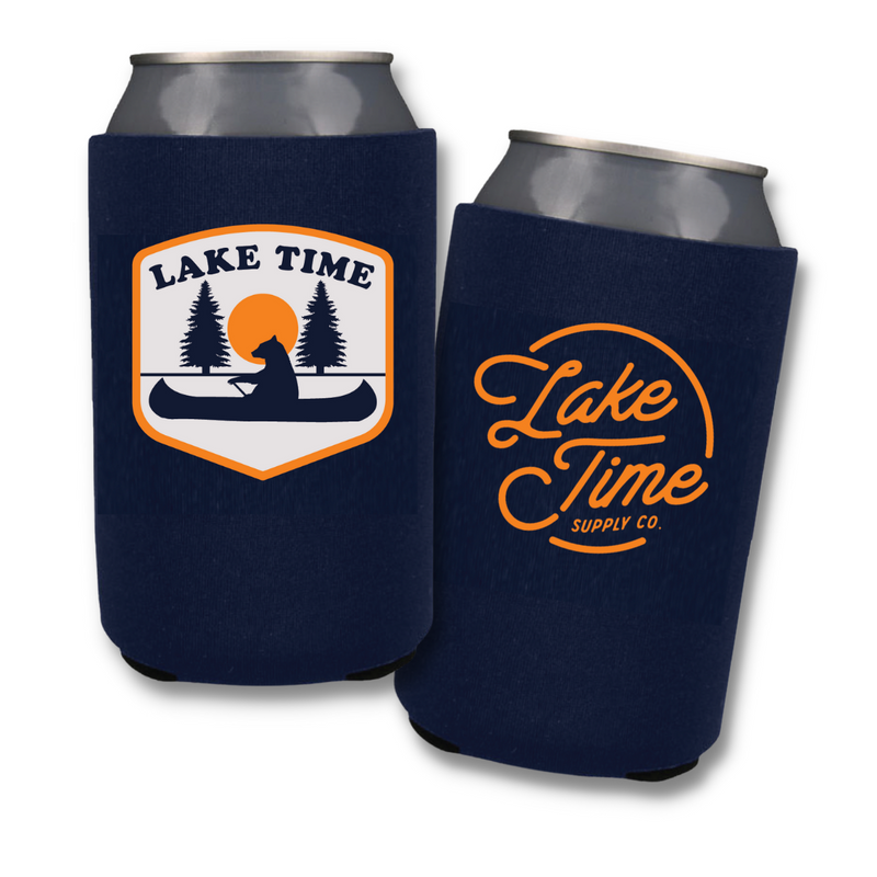 Classic Coozie - Paddle On Bear - Lake Time Supply Co.