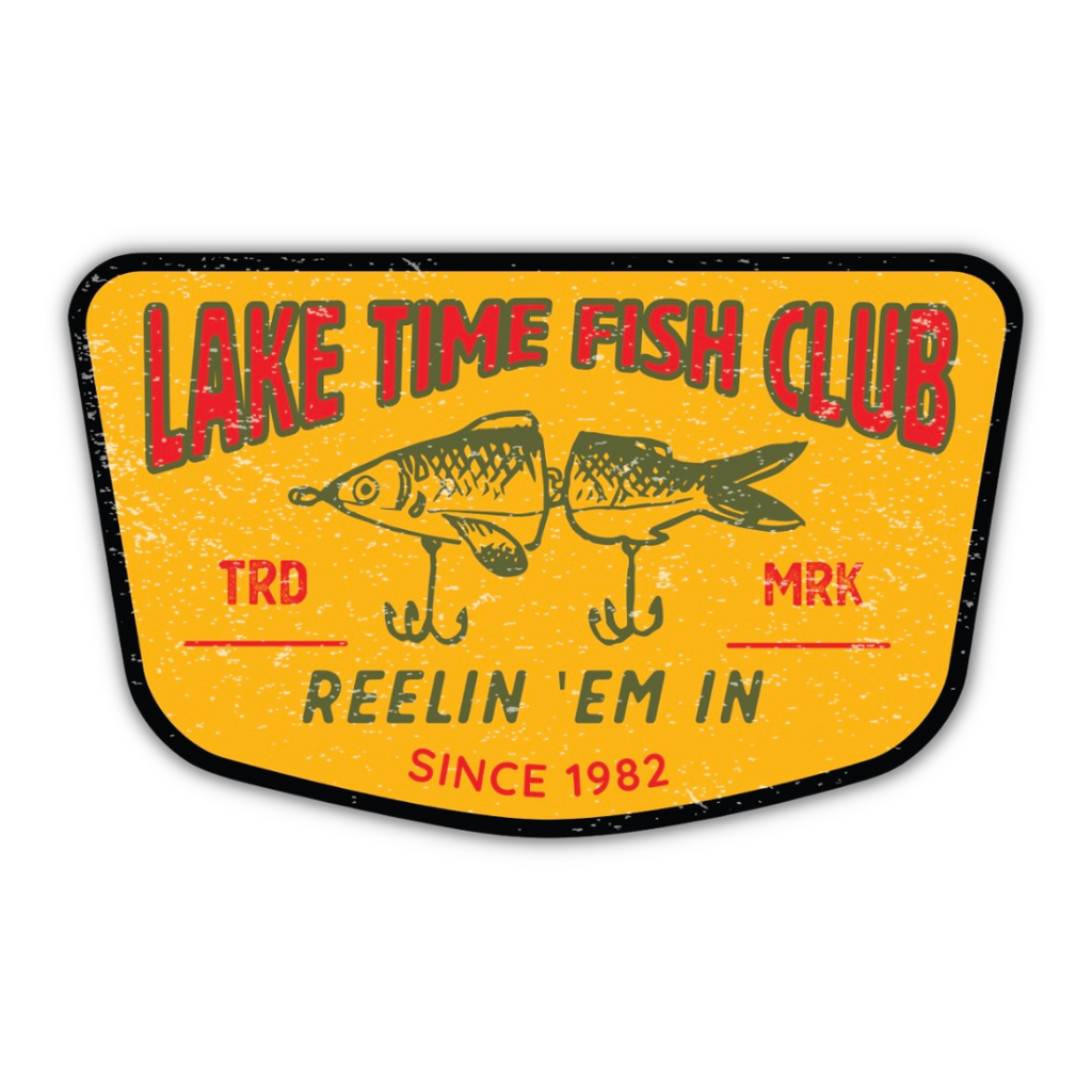 Lake Time Fish Club Sticker - Lake Time Supply Co.