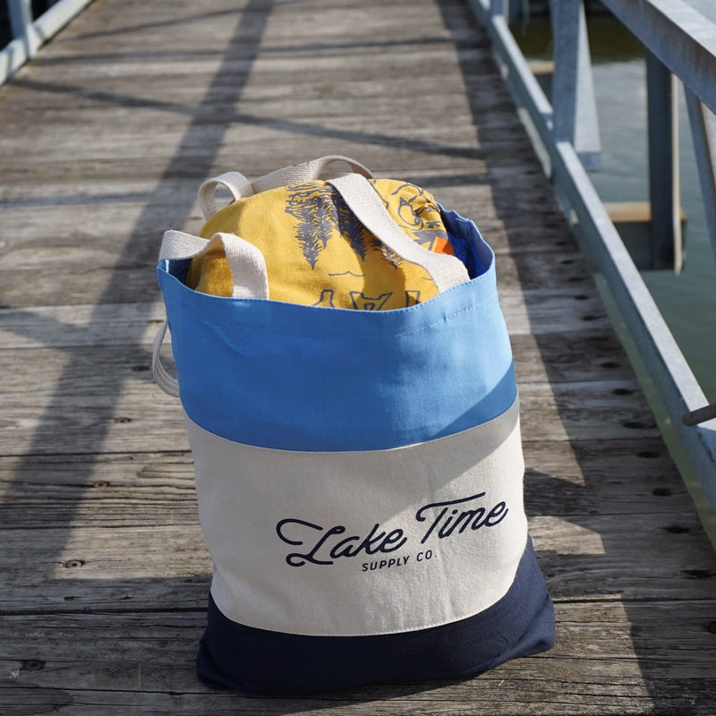 Lake Time Canvas Tote Bag - Lake Time Supply Co.