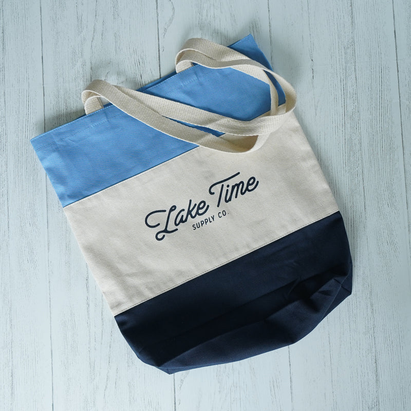 Lake Time Canvas Tote Bag - Lake Time Supply Co.