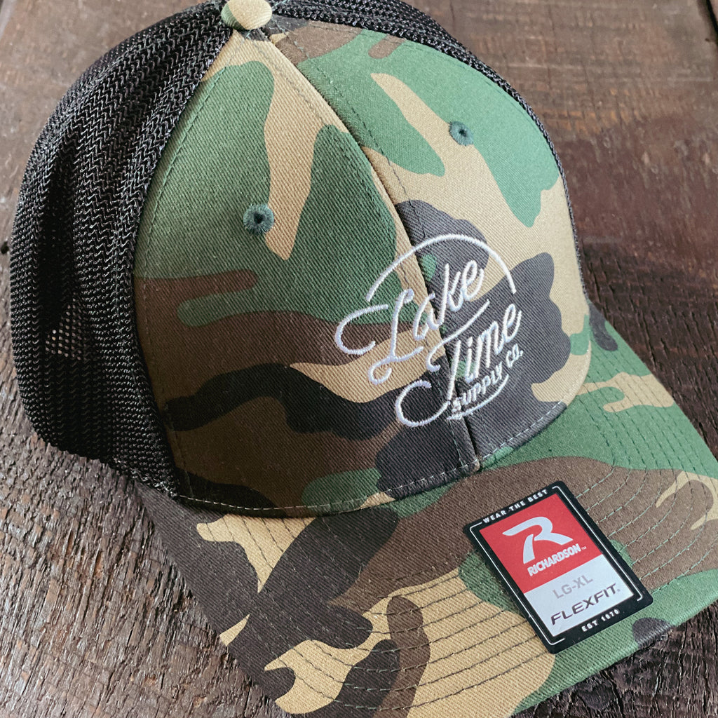 Camo Fitted Cap - Lake Time Supply Co.