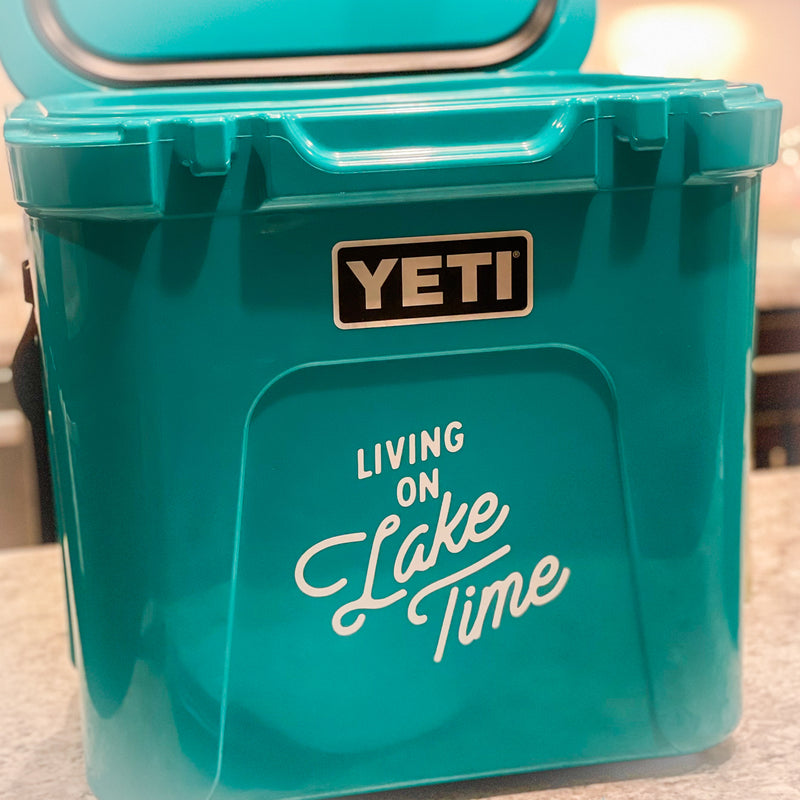 "Living On Lake Time" Decal - Lake Time Supply Co.