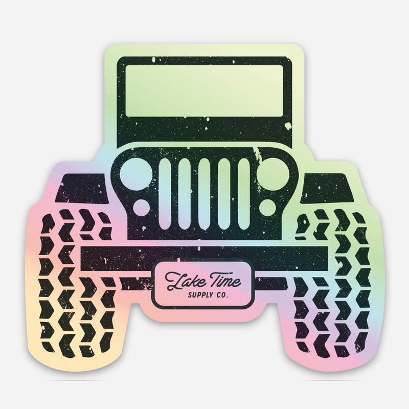 Jeep Holographic Sticker - Lake Time Supply Co.