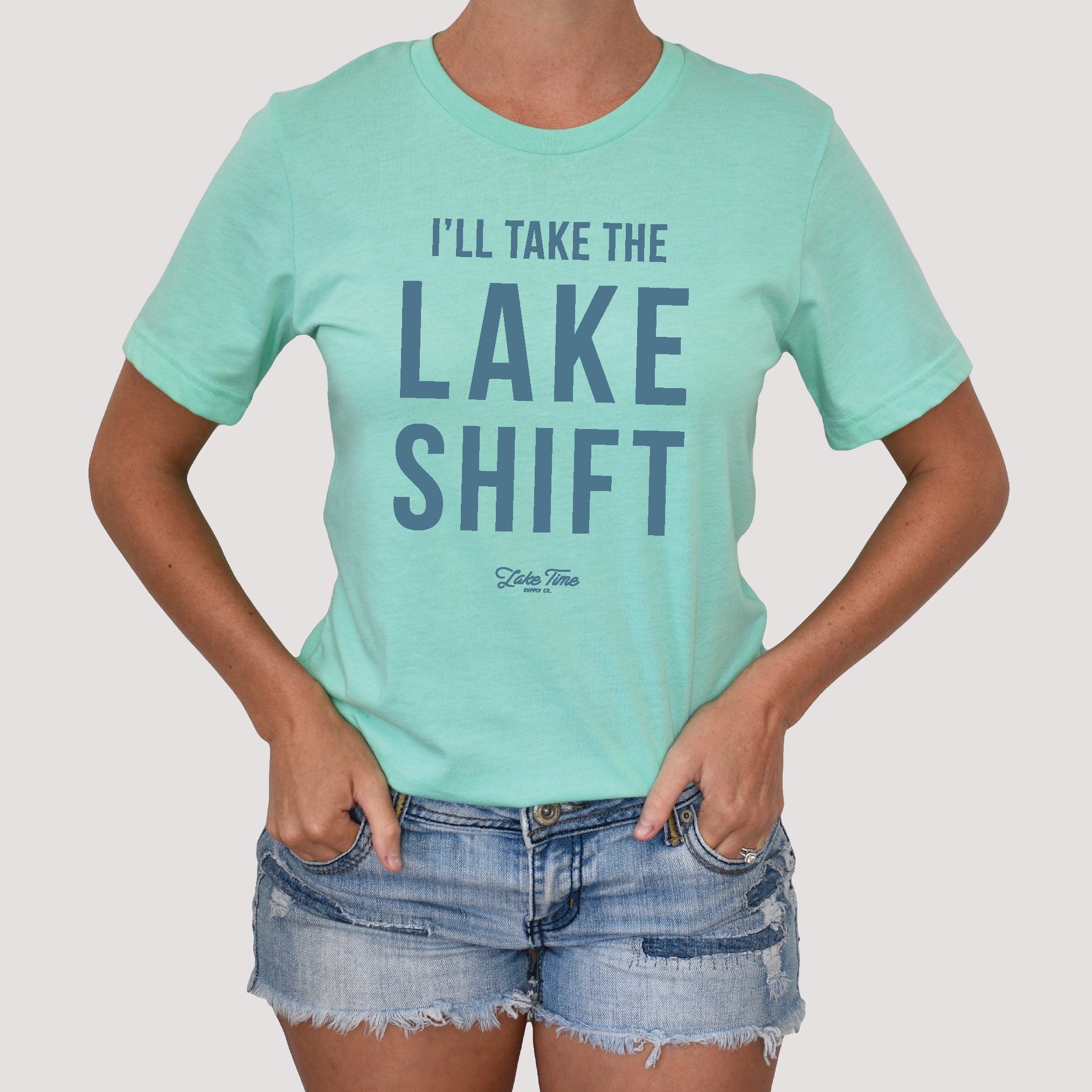 Lake Shift Supply – Time (S-4XL) Lake Tee